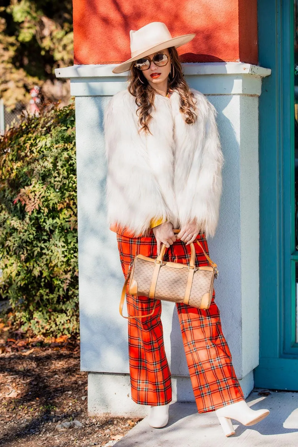 1960s RUSSEL TAYLOR faux shaggy fur coat jacket | new fall winter