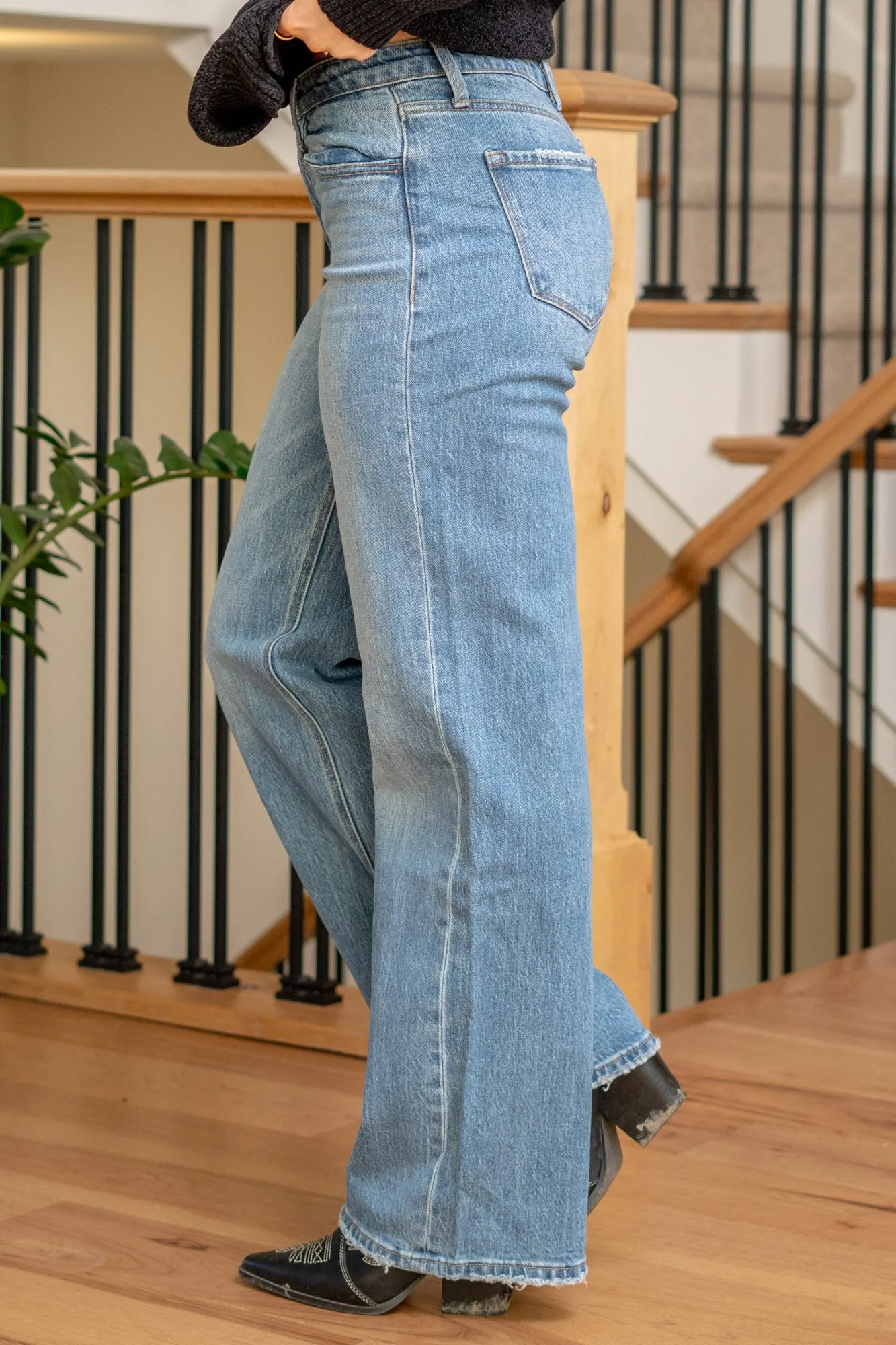 Astonishing High Rise Wide Leg