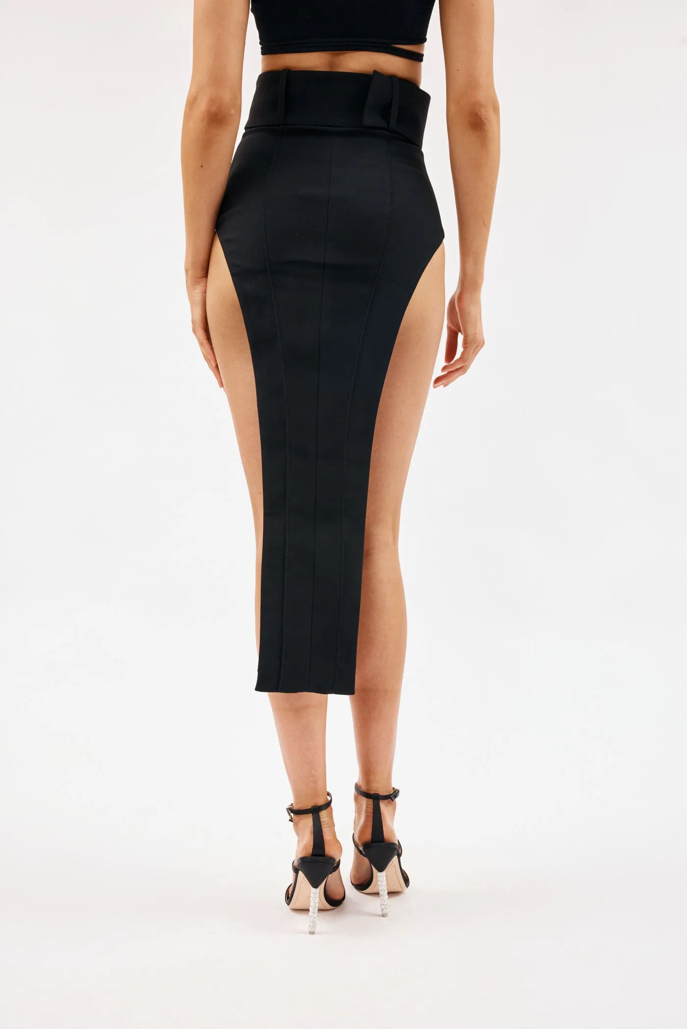 Black High Waist Skirt