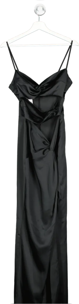 C L O Black Jocelyn Cut Out Dress With Slit Back UK 8