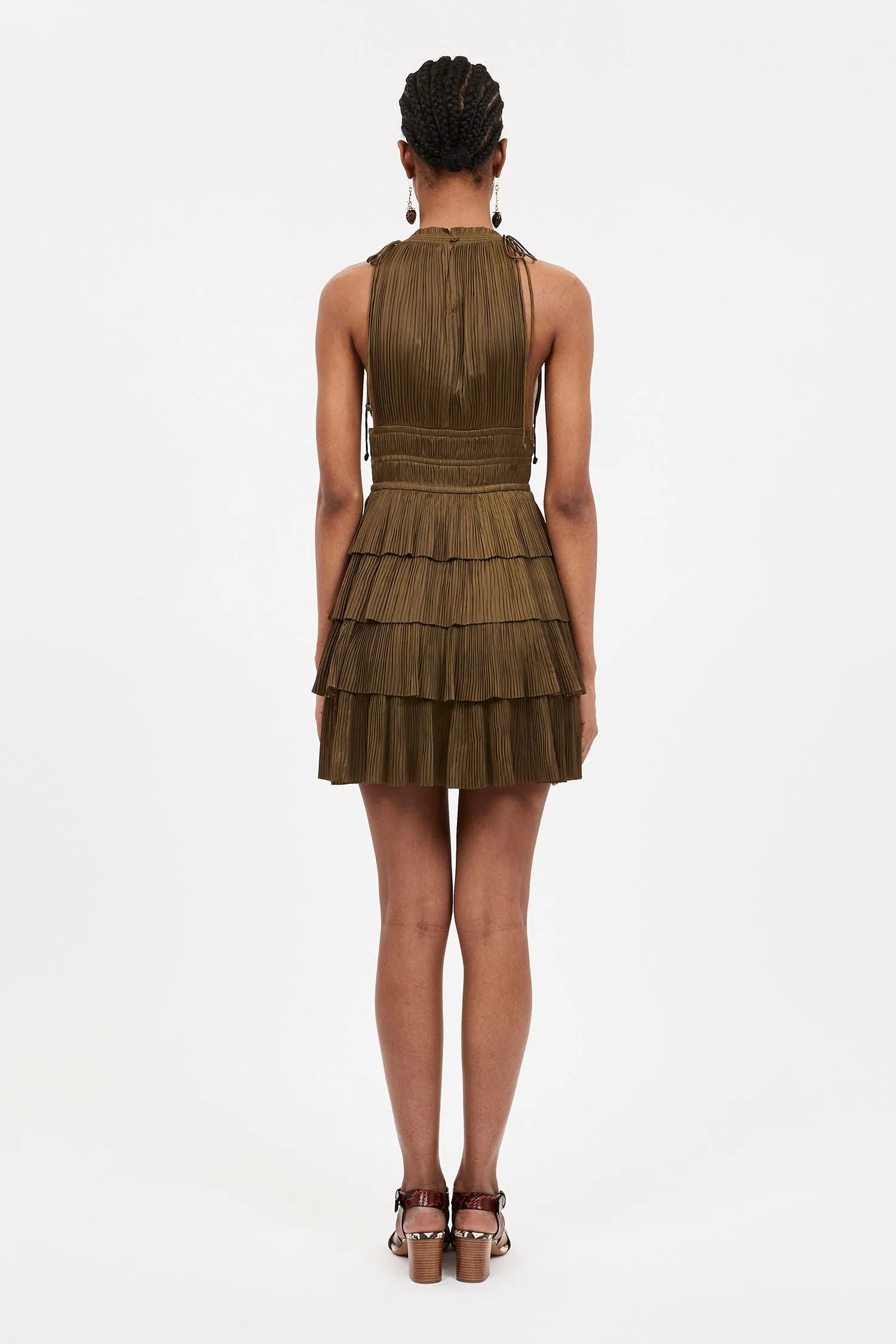 CECILY DRESS IN OLIVE