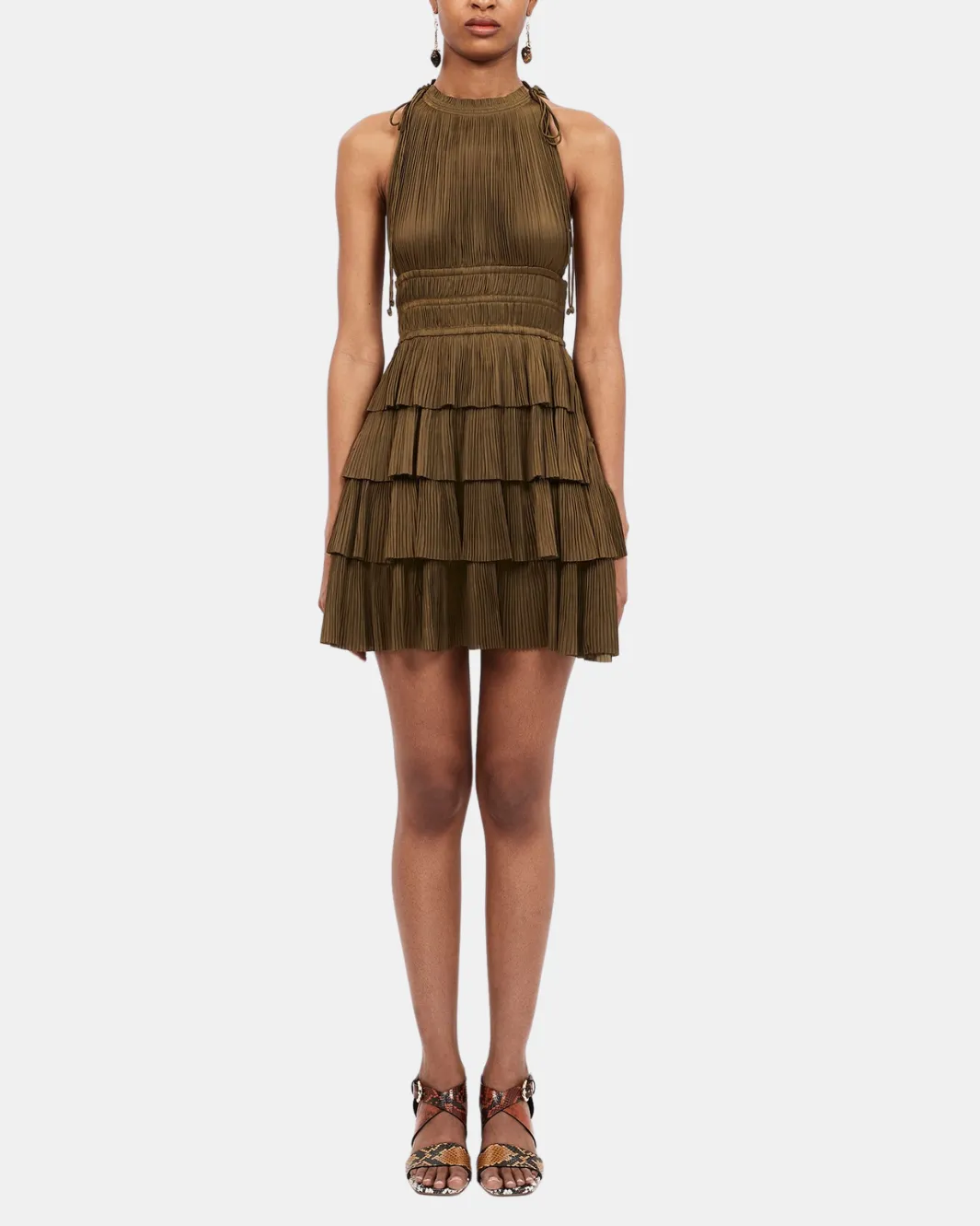 CECILY DRESS IN OLIVE