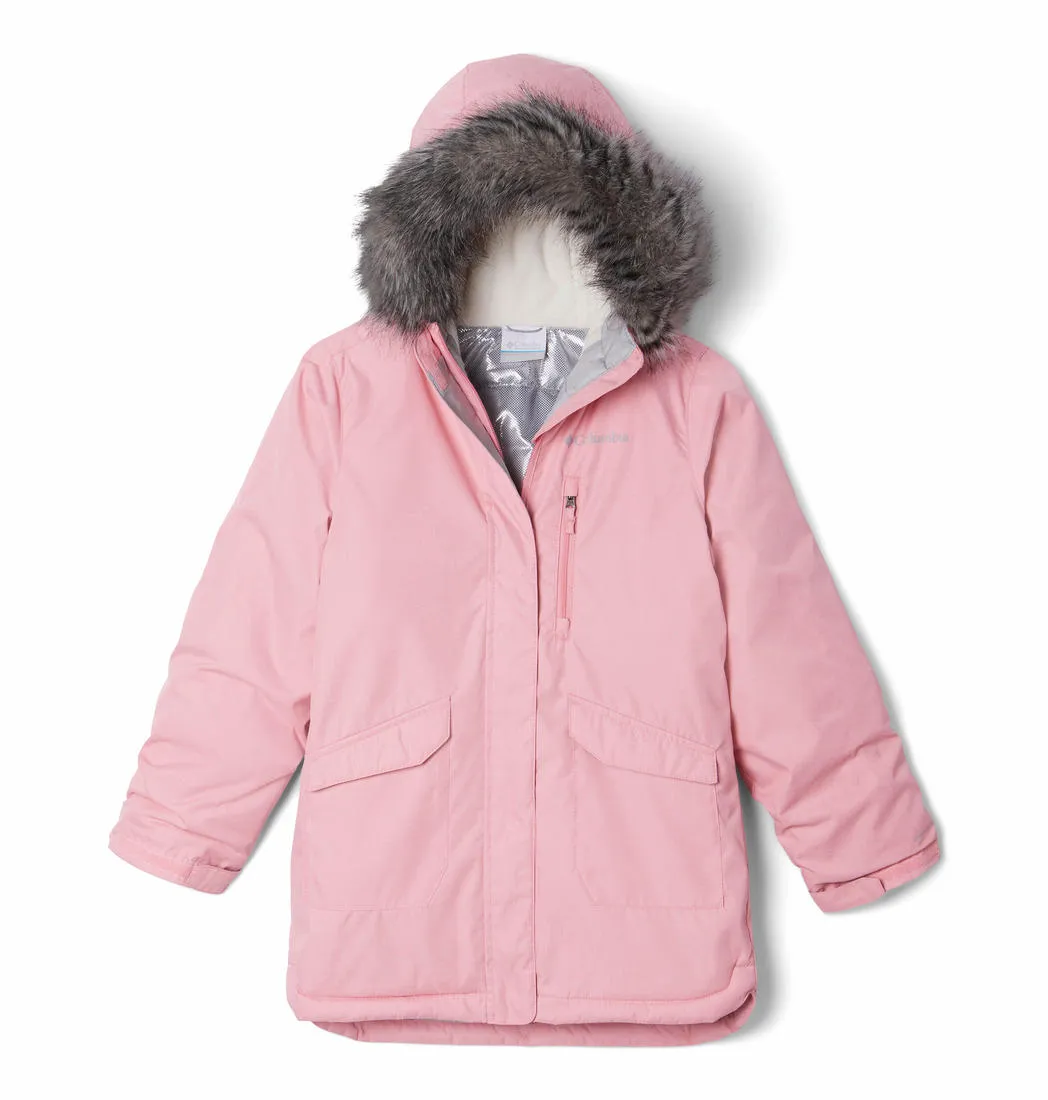 Columbia Kids Girls Pink Suttle Mountain Long Insulated Jacket