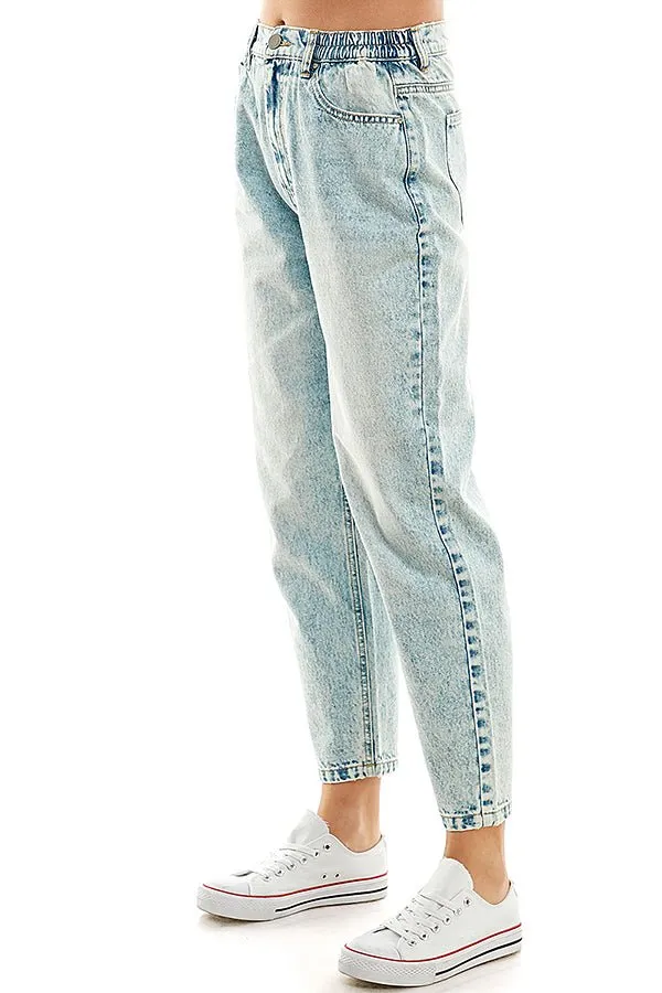 COTTON RIGID BALLOON JEAN