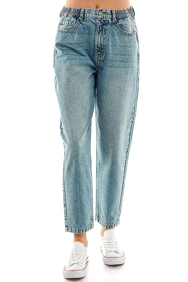 COTTON RIGID BALLOON JEAN