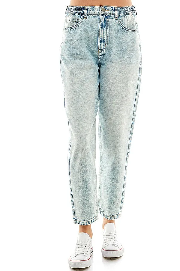 COTTON RIGID BALLOON JEAN