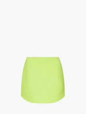 CURVED HEM MINI SKIRT
