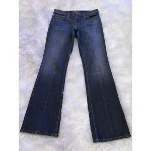 David Kahn Black Distressed Flare Leg Jeans Size 27