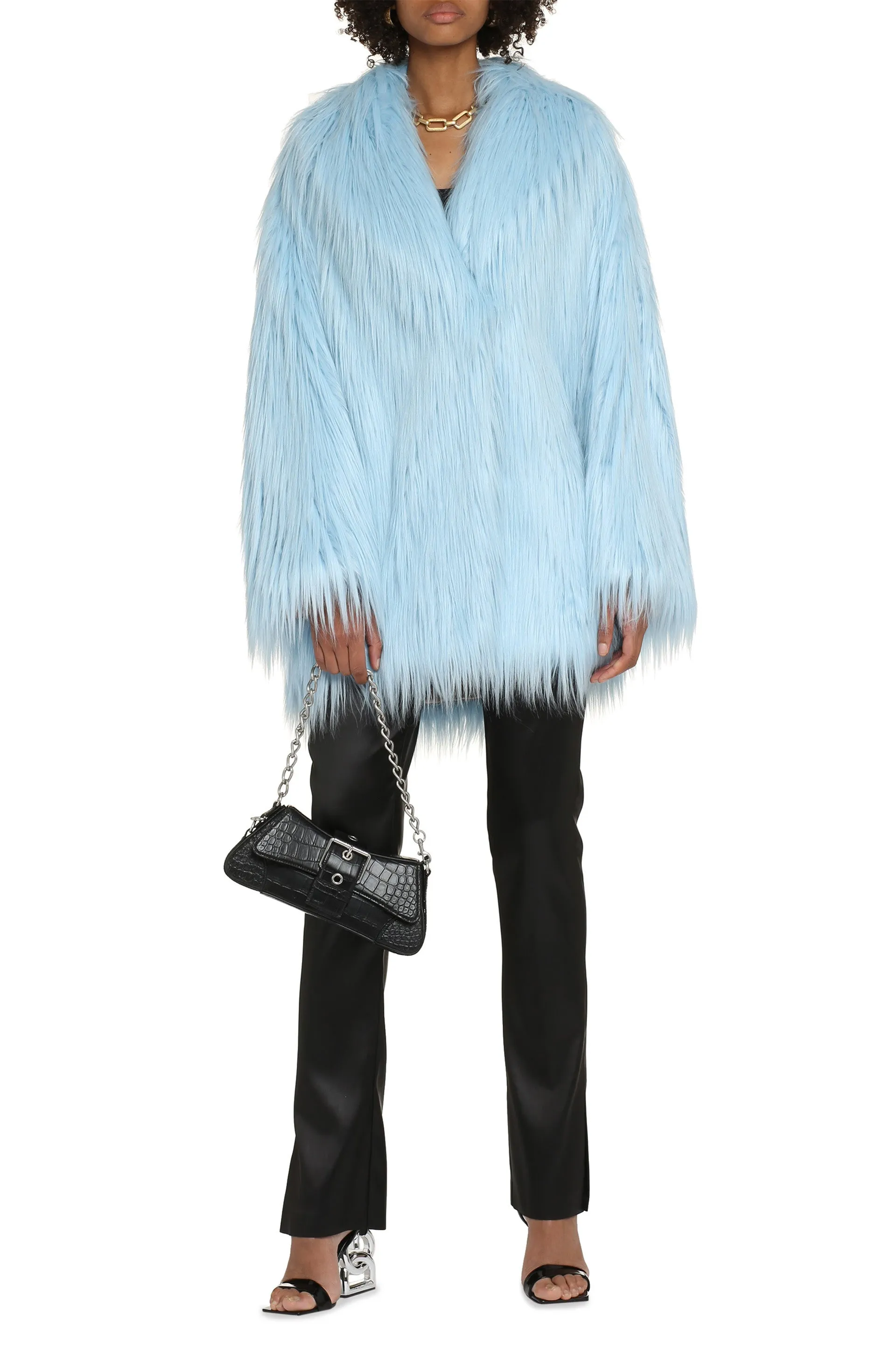 Faux fur coat
