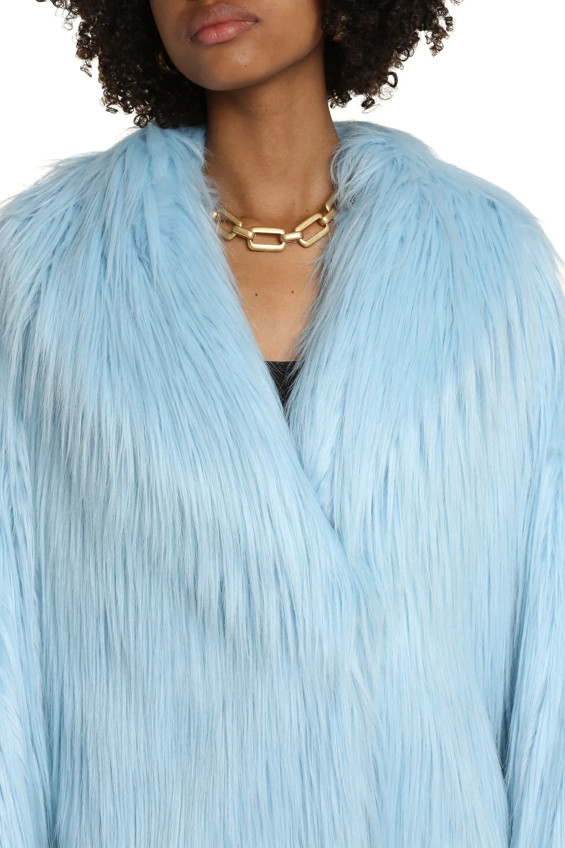 Faux fur coat