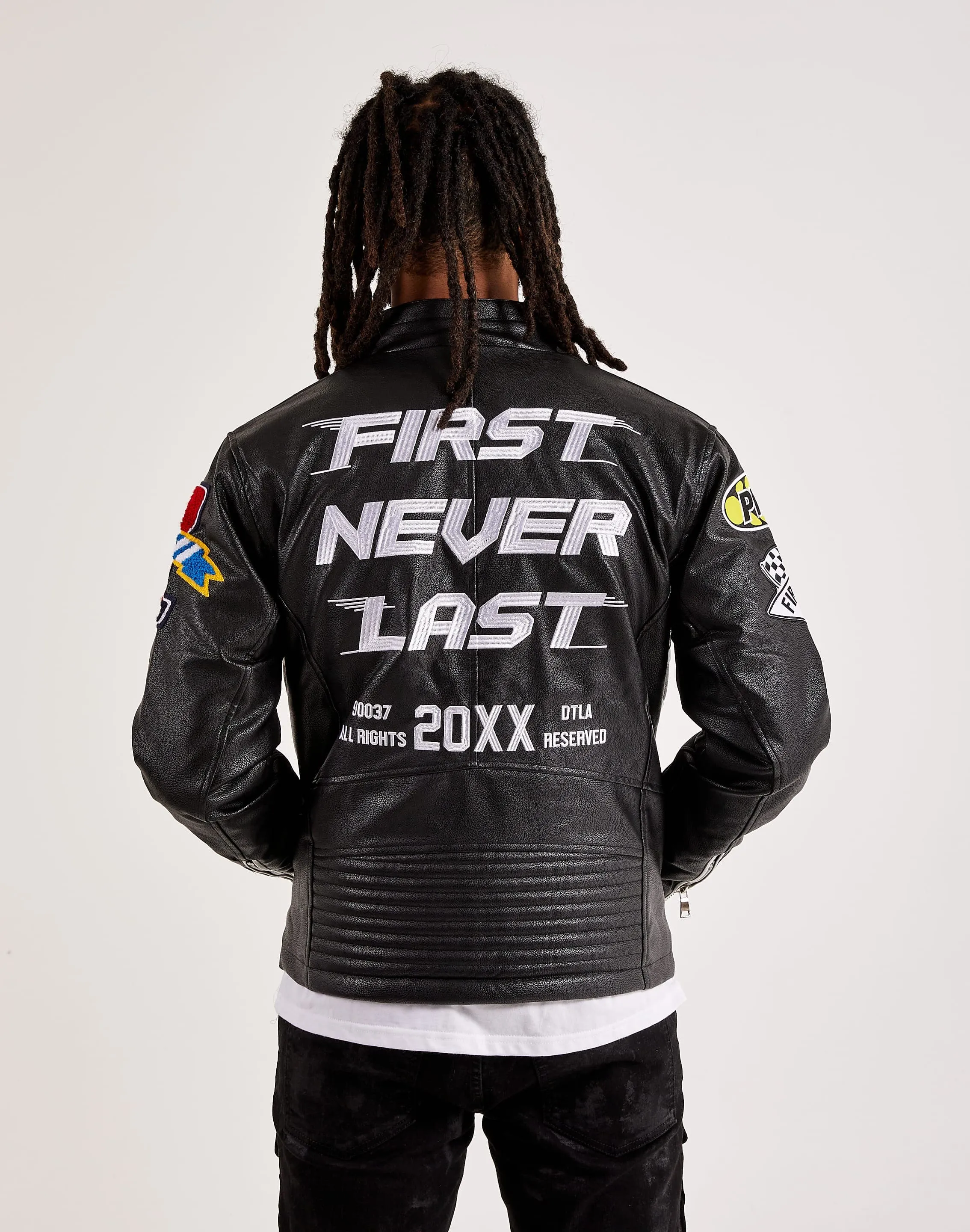 First Row Racing Moto Leather Jacket