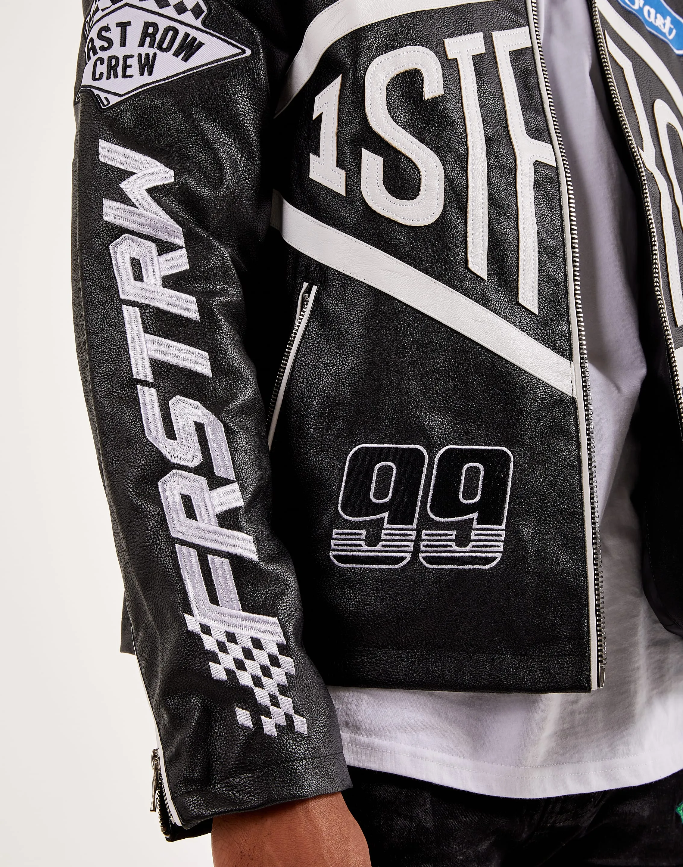 First Row Racing Moto Leather Jacket