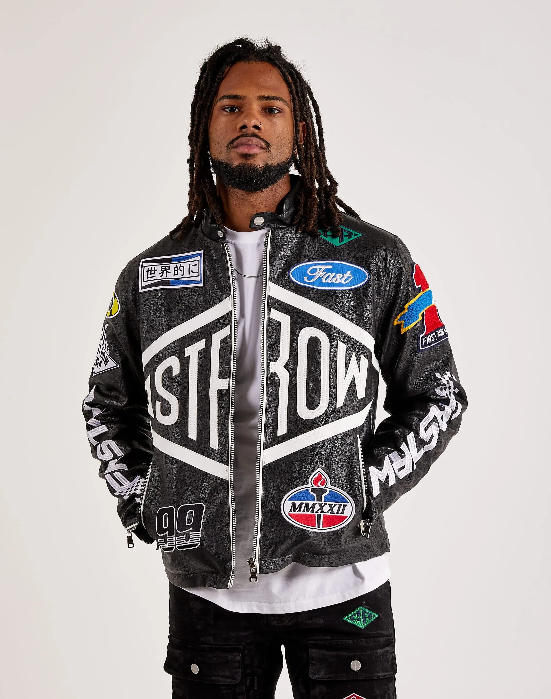 First Row Racing Moto Leather Jacket