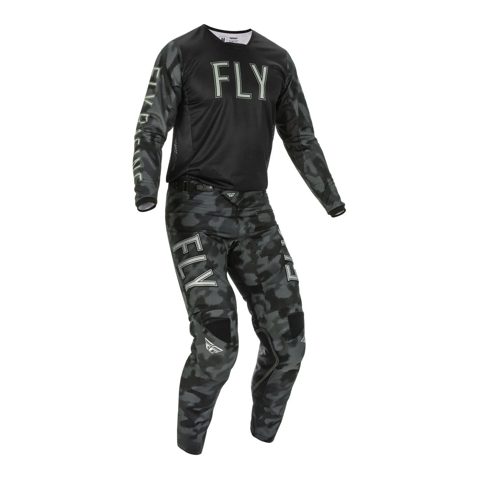 Fly Racing 2022 Kinetic Special Edition Tactic Jersey - Black / Grey Camo