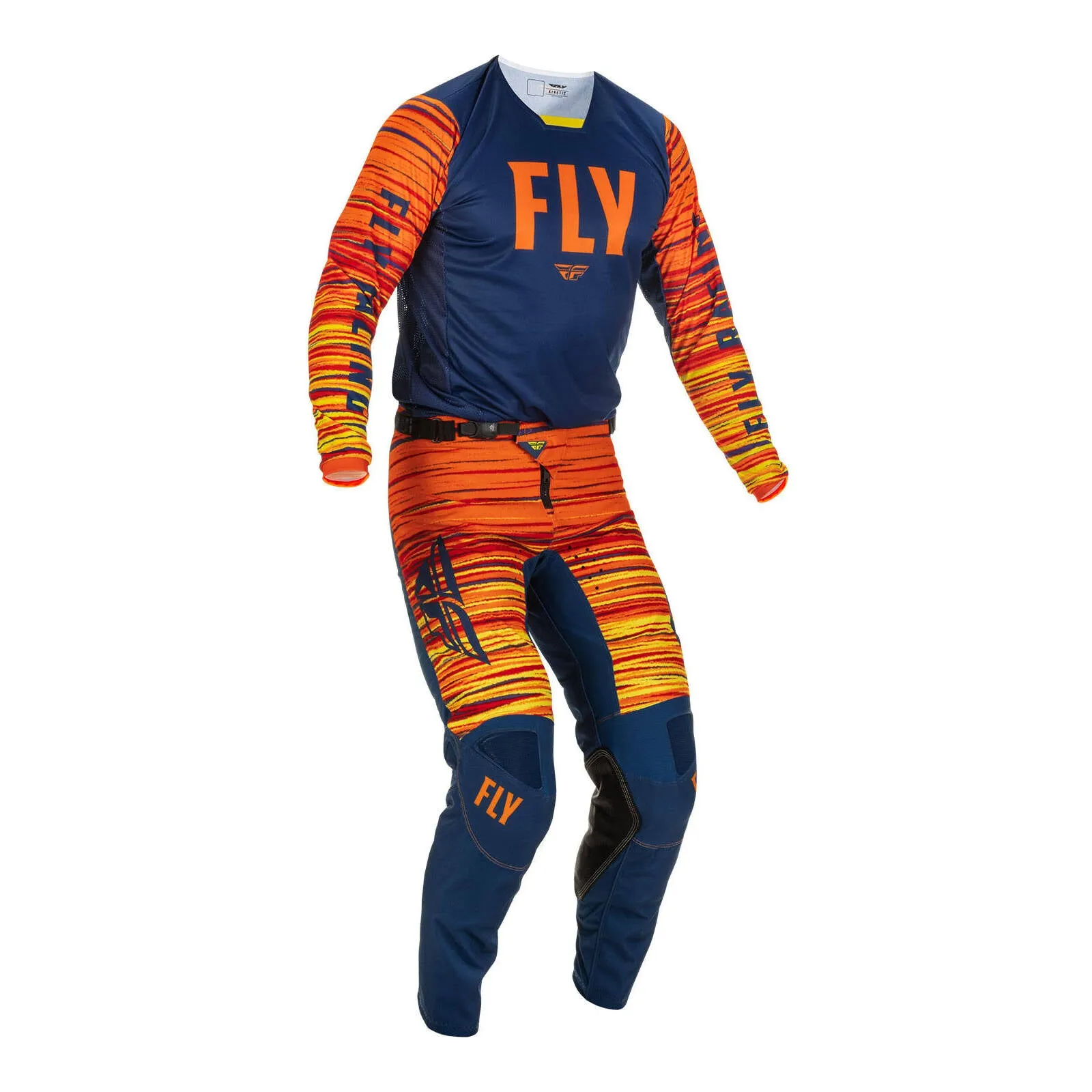 Fly Racing 2022 Kinetic Wave Jersey - Navy / Orange