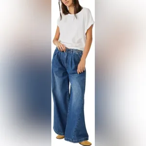 Free People Equinox Wide Leg Trouser JeansSize 24