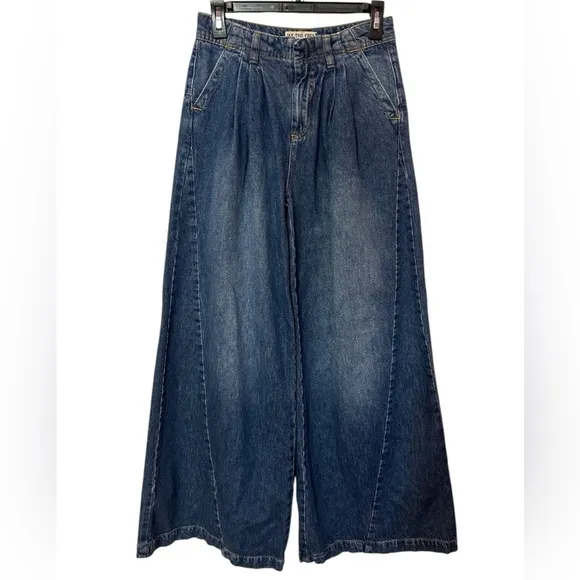 Free People Equinox Wide Leg Trouser JeansSize 24