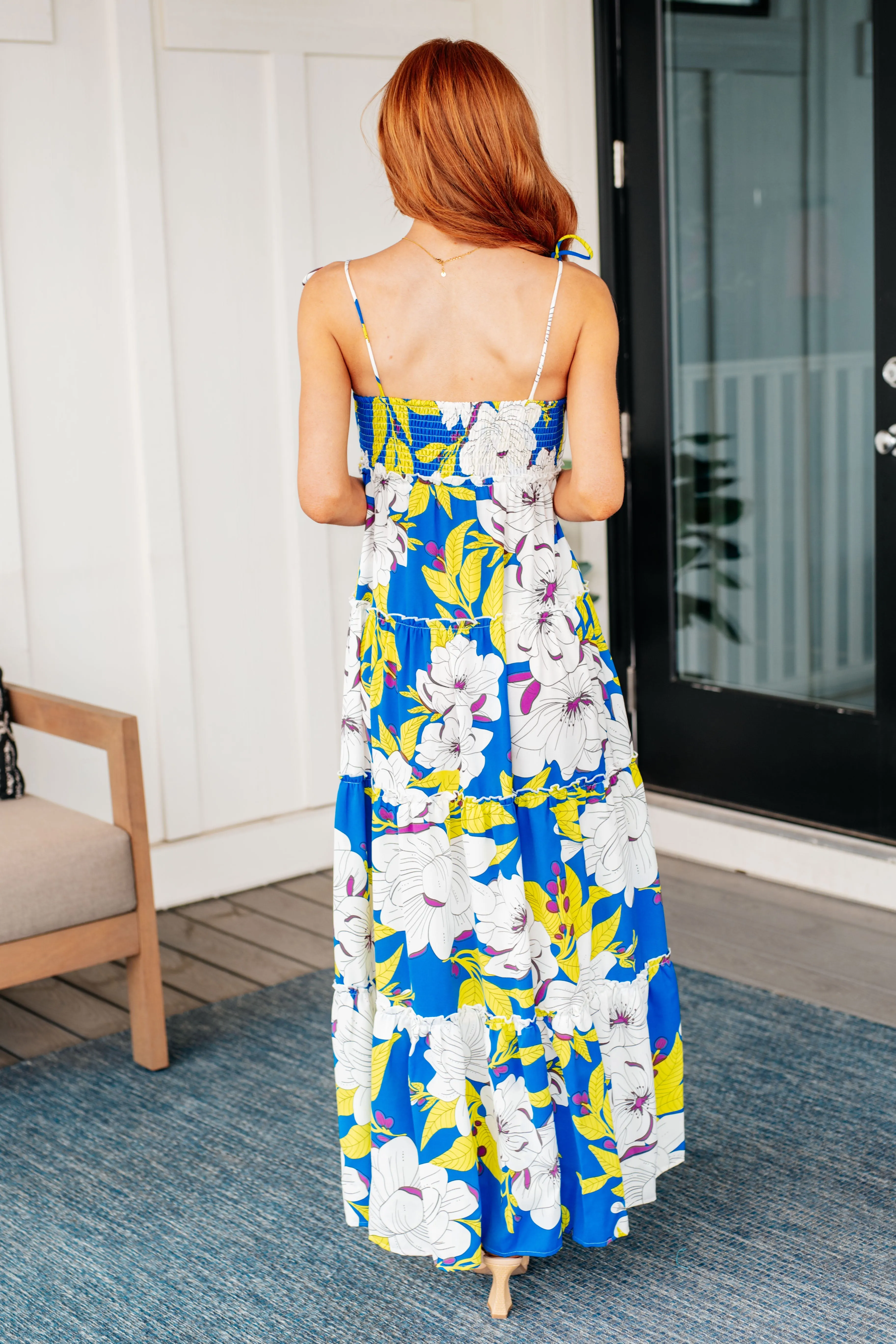 Hazel Blues® |  Permanent Holiday Tiered Dress