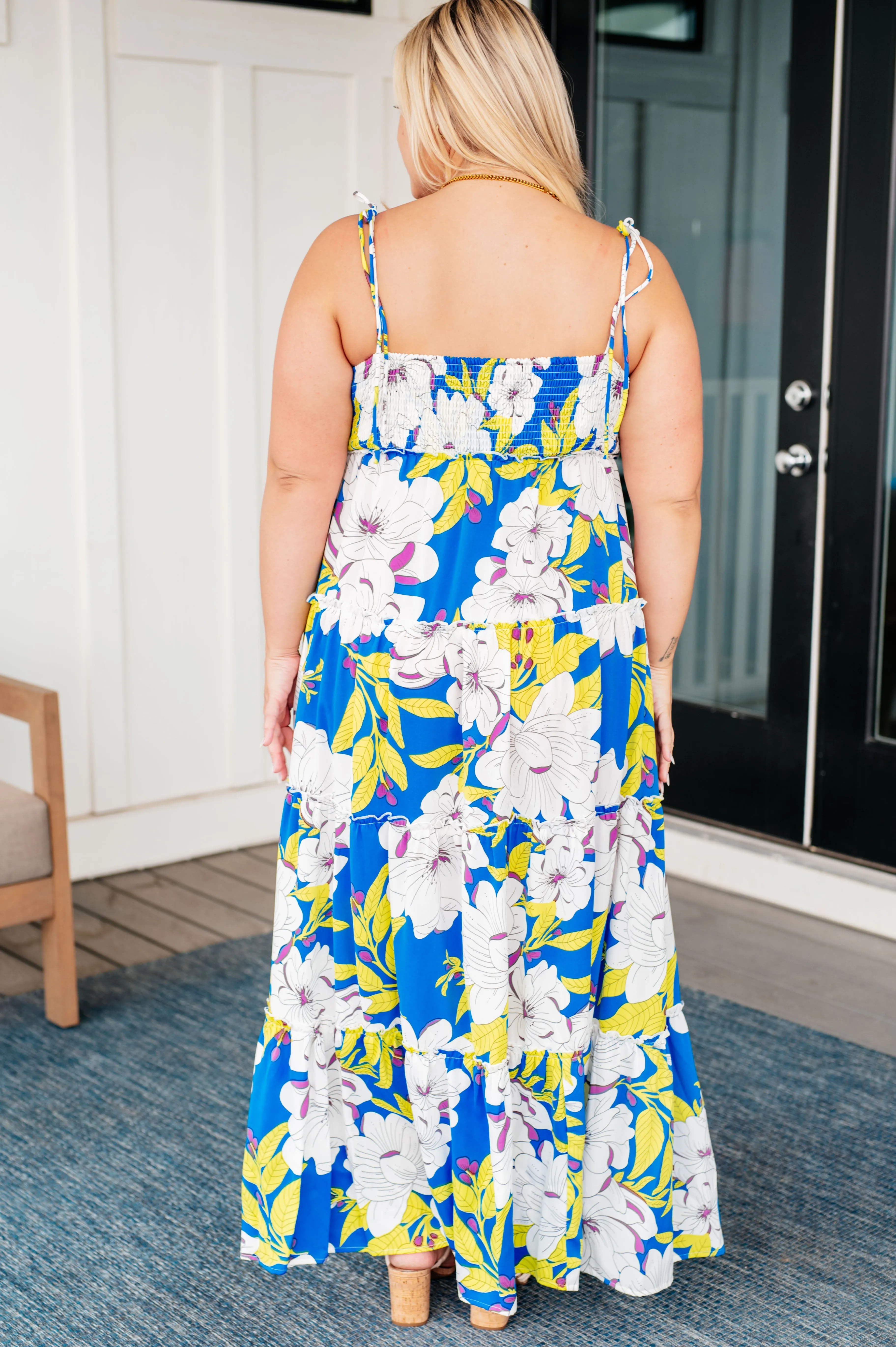 Hazel Blues® |  Permanent Holiday Tiered Dress