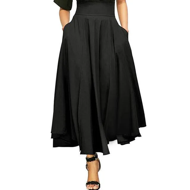 High Waist Long Skirt