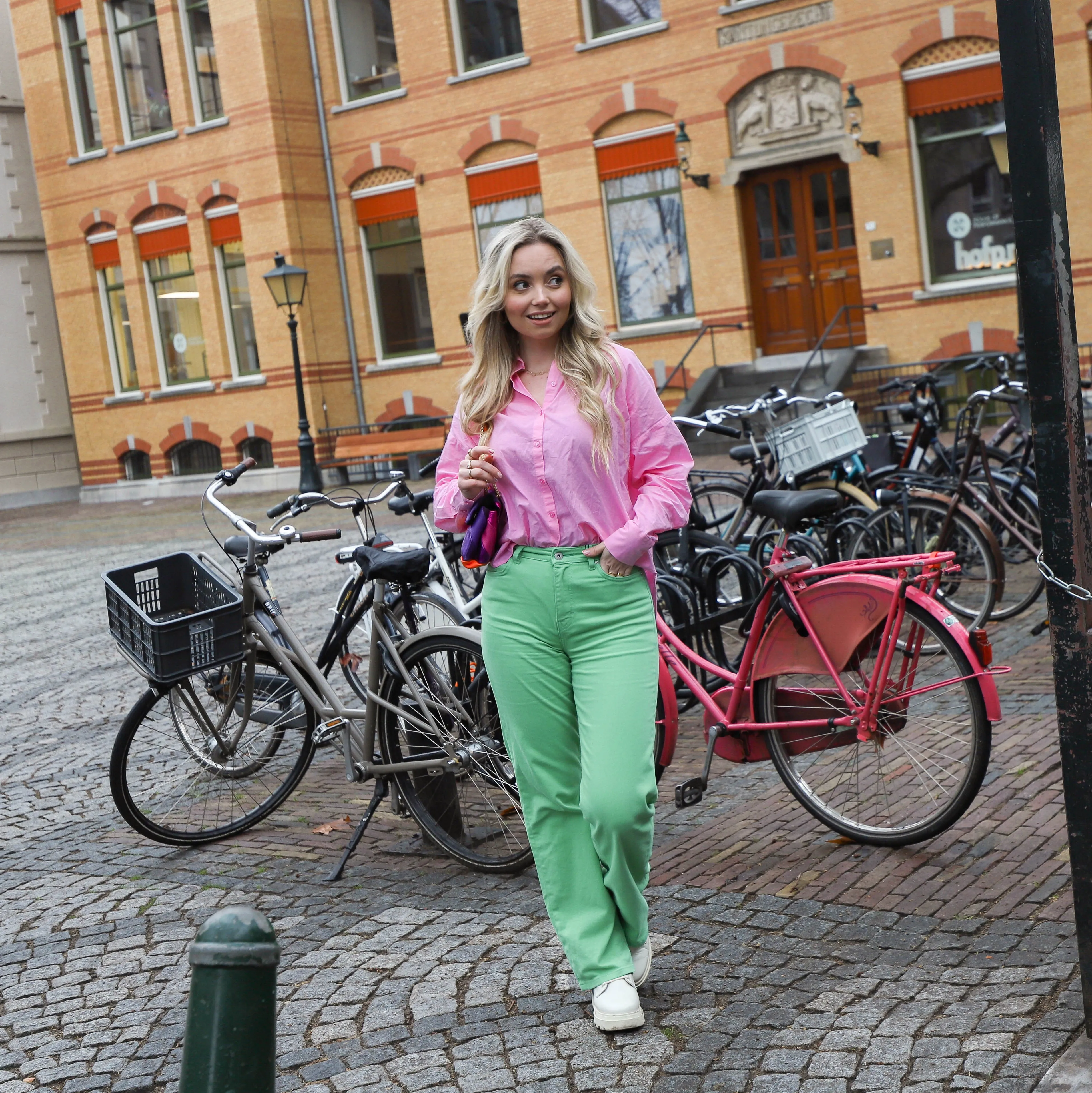 Holly wide jeans green