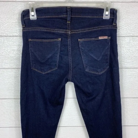 𝅺HUDSON Nico Super Skinny Jeans Dark Wash Mid Rise