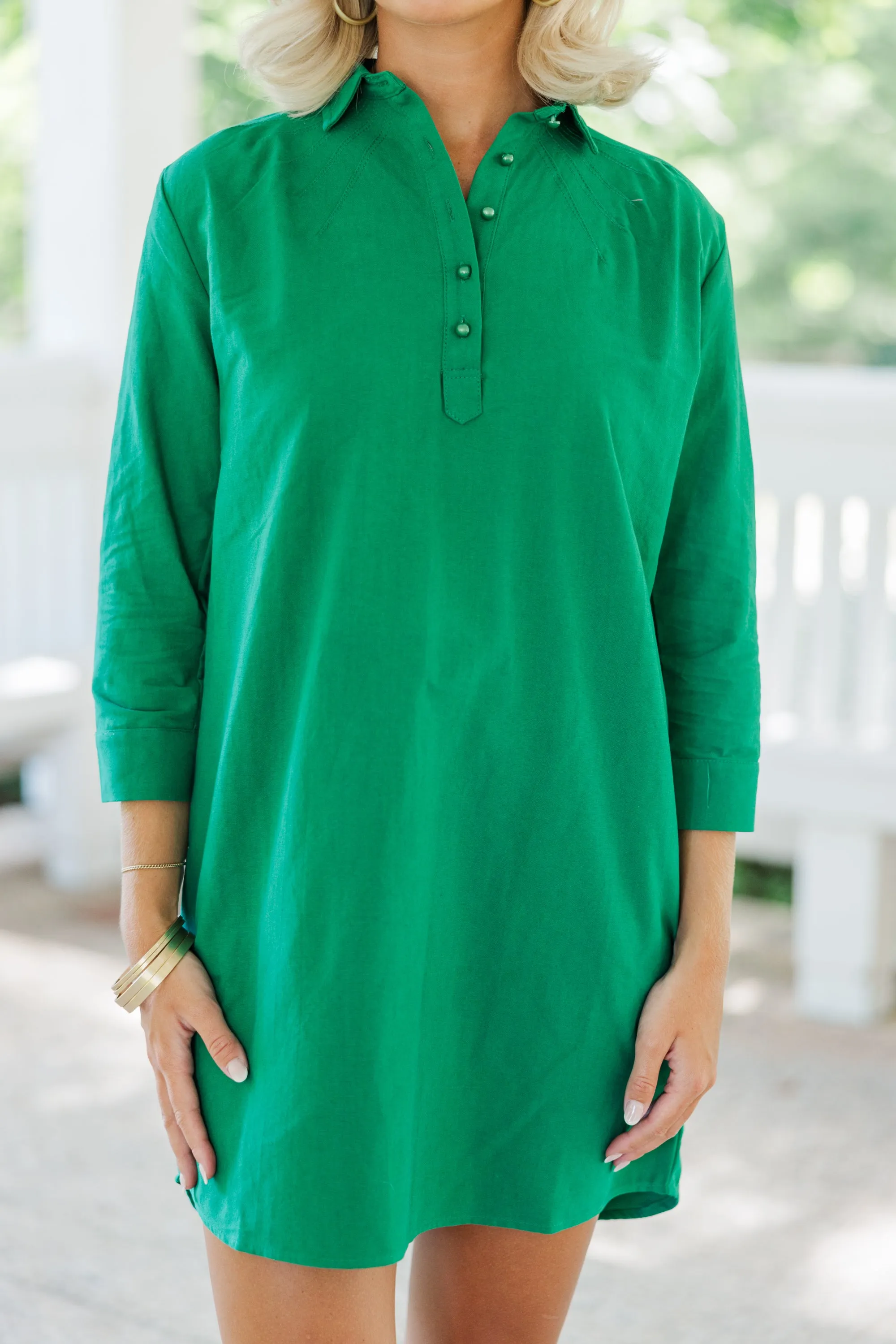 In Plain Sight Green Dress