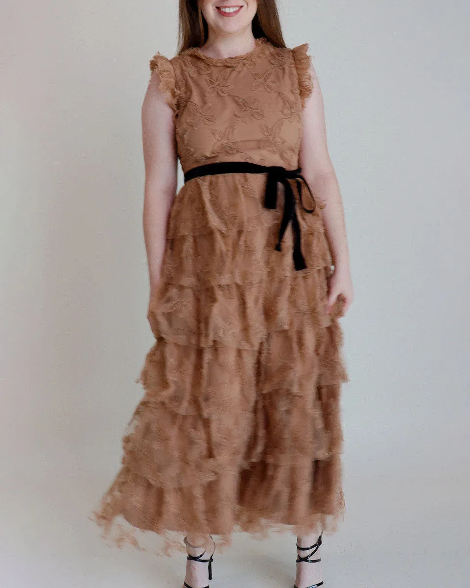 Isabella Mesh Tiered Dress