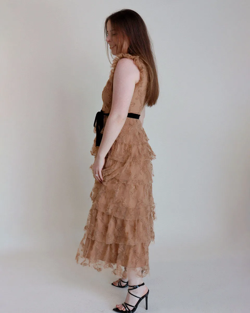 Isabella Mesh Tiered Dress