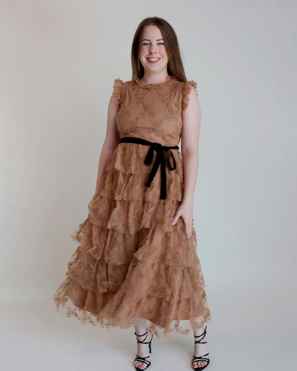 Isabella Mesh Tiered Dress