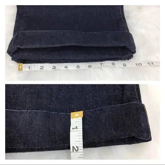 IZOD High Waist Dark Wash Flare Leg Bell Bottom Style Jeans Size 12
