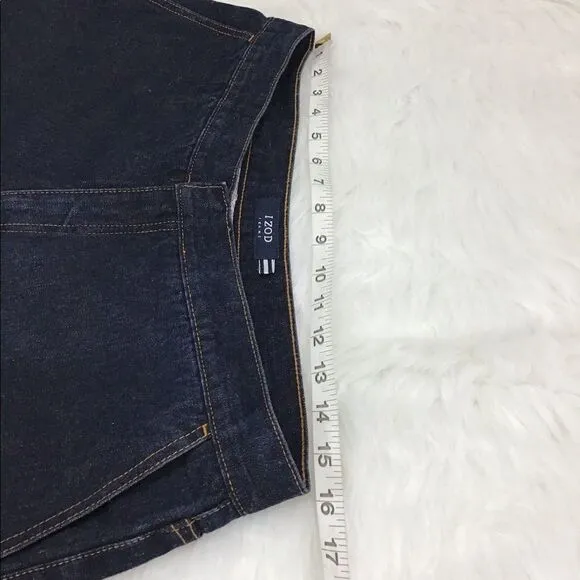 IZOD High Waist Dark Wash Flare Leg Bell Bottom Style Jeans Size 12