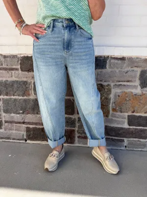 Judy Blue: Barrel Leg Jeans