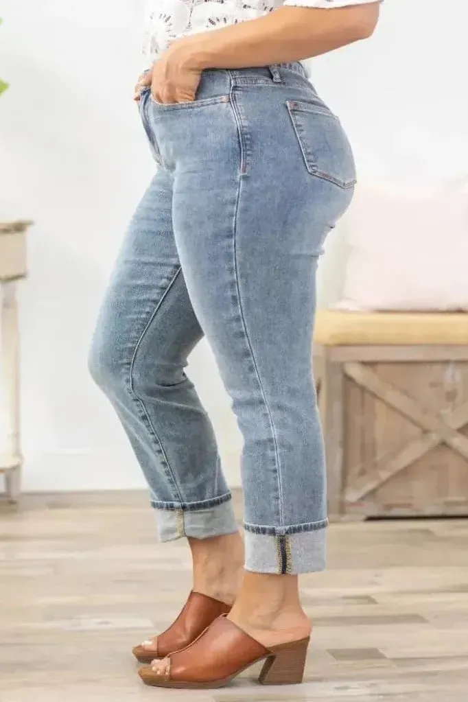 Judy Blue Midrise Boyfriend Jeans