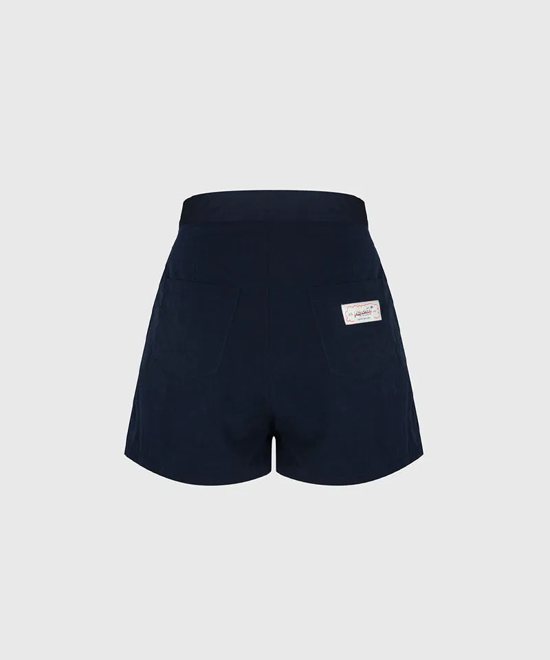KANDINI Windflow Wrap Skirt - Navy