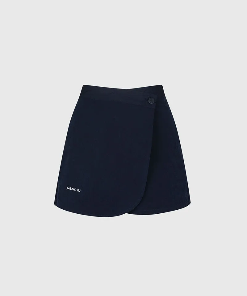 KANDINI Windflow Wrap Skirt - Navy