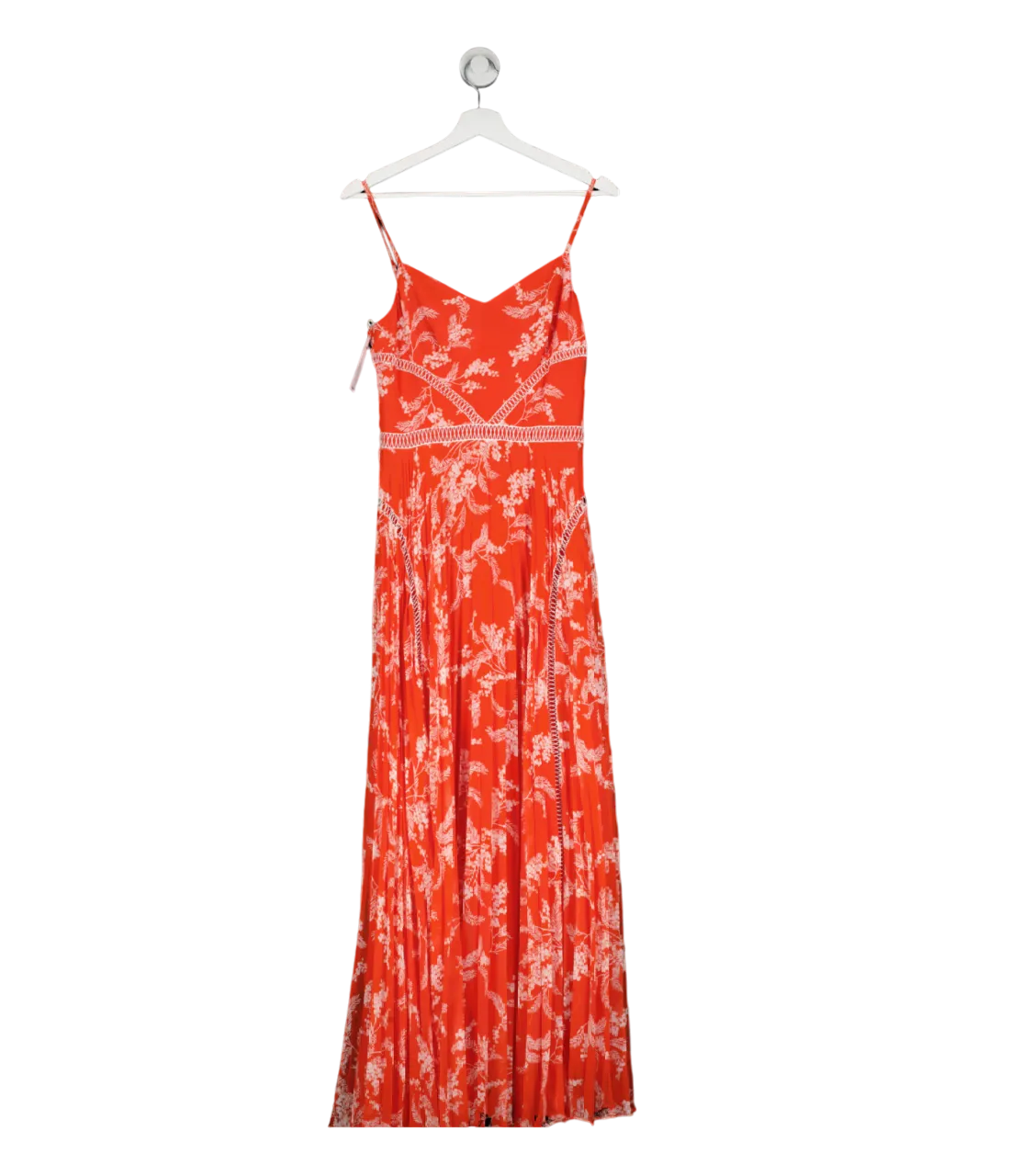 Karen Millen Orange Floral Dress UK 8