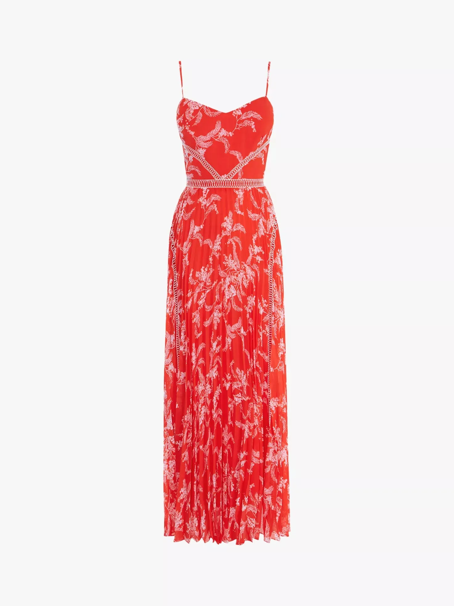 Karen Millen Orange Floral Dress UK 8