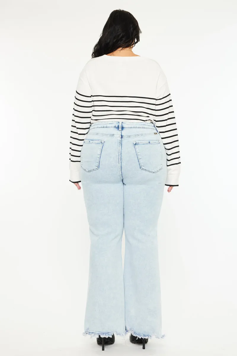 Kay High Rise Wide Leg Flare (Plus Size)
