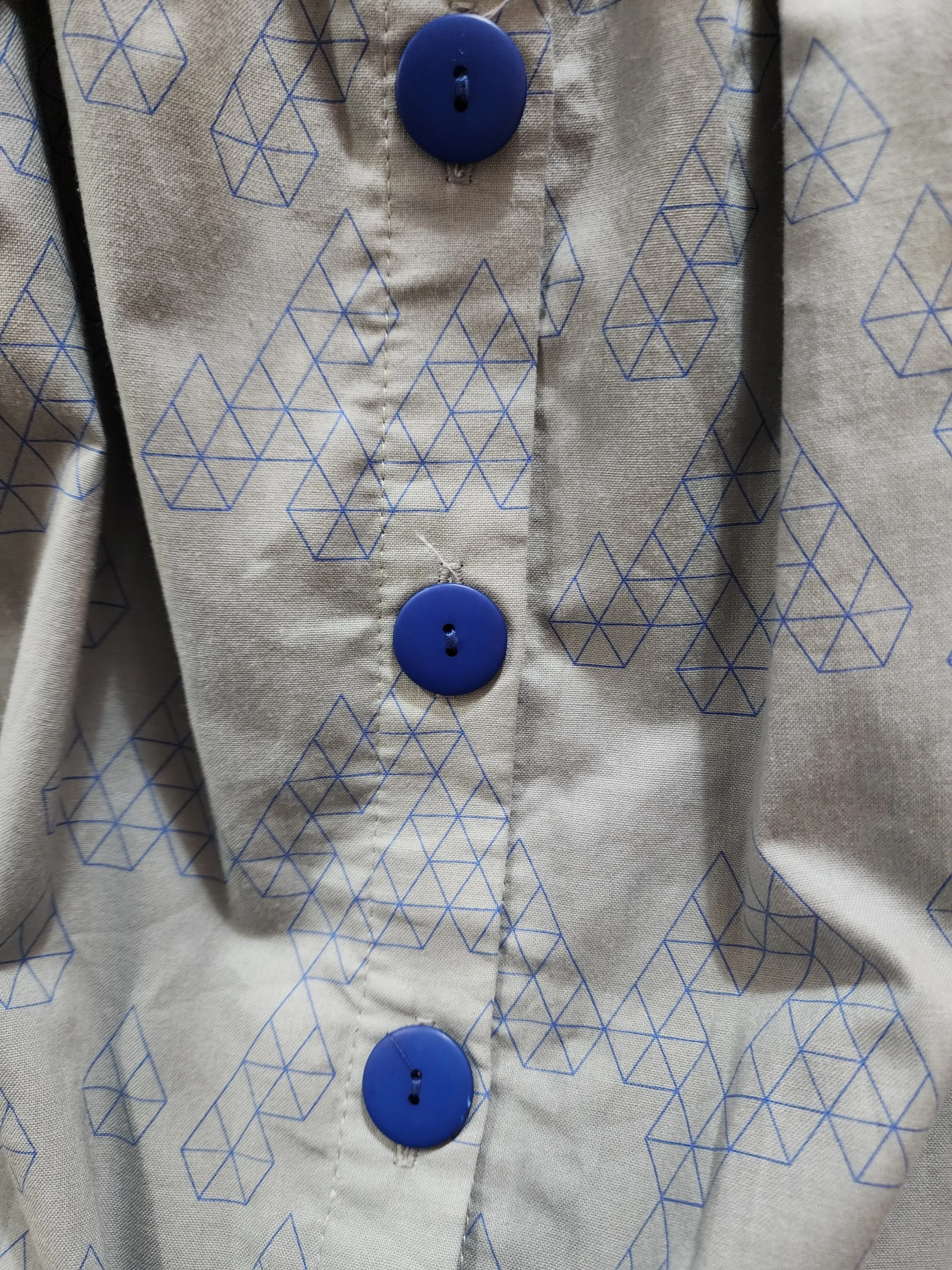 Kumo blue cotton print skirt size 8