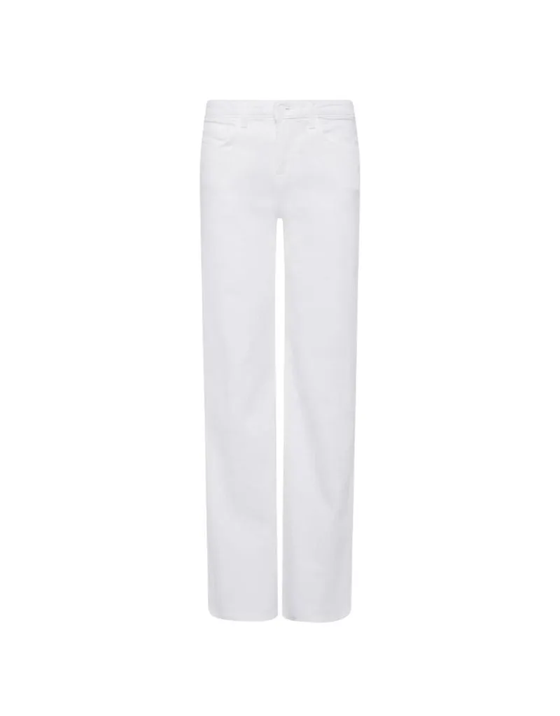 L'agence Alicent Wide Leg Jeans in Blanc