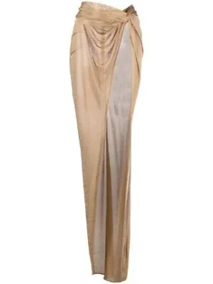 LaQuan Smith
twisted-detail draped skirt
