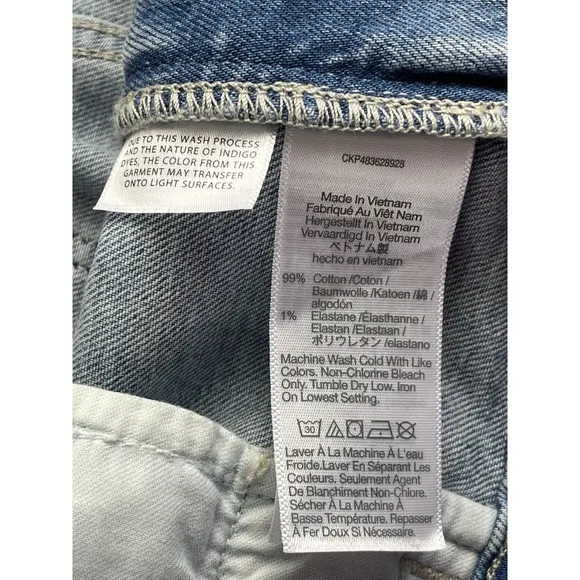 Madewell Jeans Womens 33 Blue  Emmett Wide Leg Crop  Denim New w/o Tag 38 x 27