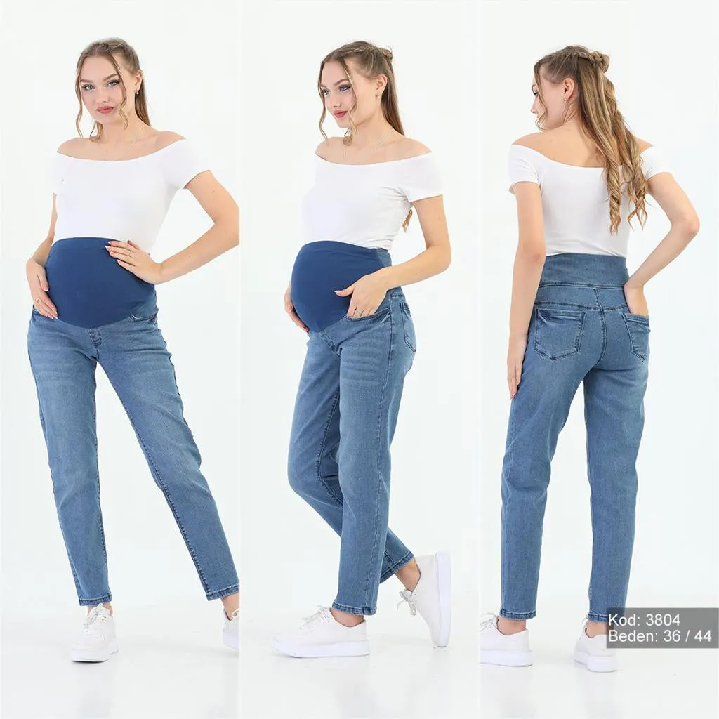 Maternity Boyfriend Jeans Light Blue