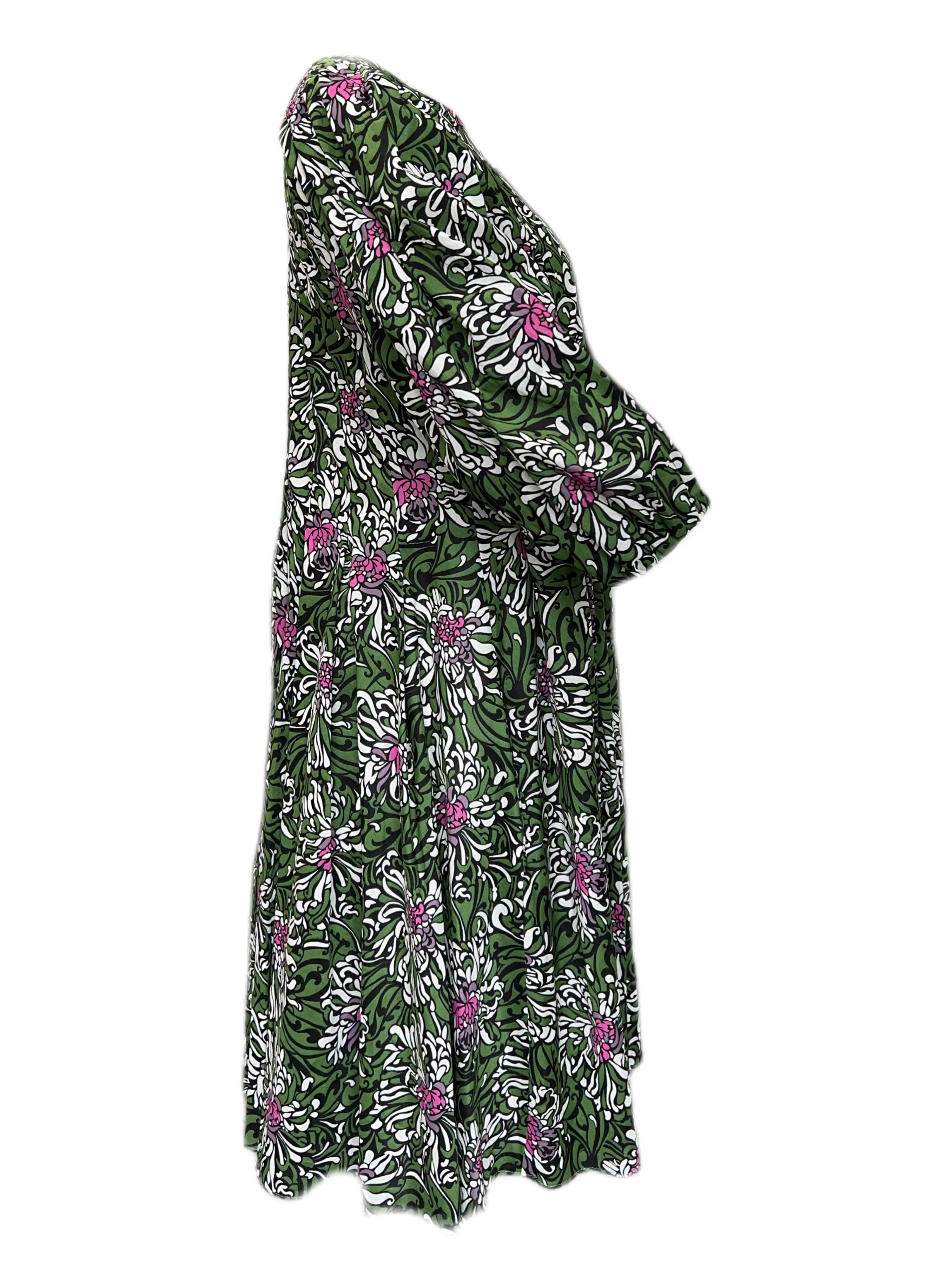 Max Mara Women's Emerald Assunta Cotton A Line Dress NWT
