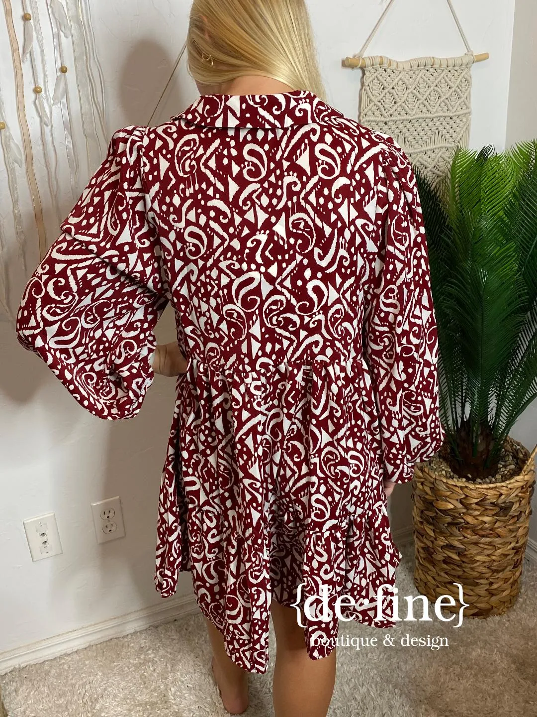 Mediterranean Mocha or Wine Dress in Regular & Curvy