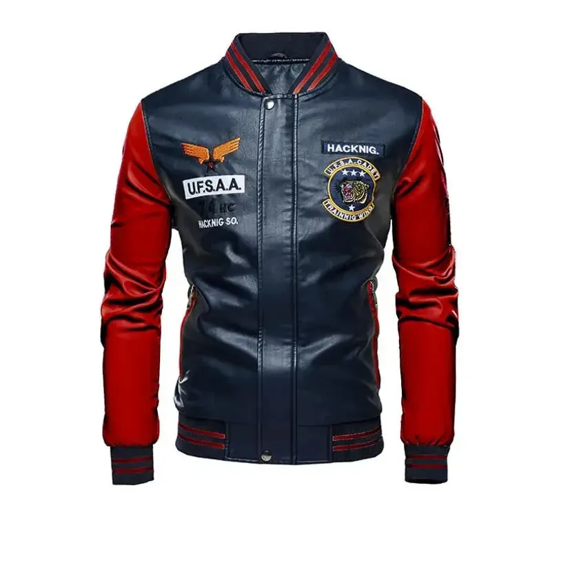 Men Moto Leather Jackets Slim Fit PU Leather Coats High Quality Men Jackets And Coats New Fashion Men Autumn Leather Jackets 4XL