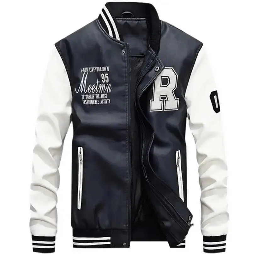 Men Moto Leather Jackets Slim Fit PU Leather Coats High Quality Men Jackets And Coats New Fashion Men Autumn Leather Jackets 4XL