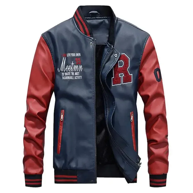 Men Moto Leather Jackets Slim Fit PU Leather Coats High Quality Men Jackets And Coats New Fashion Men Autumn Leather Jackets 4XL