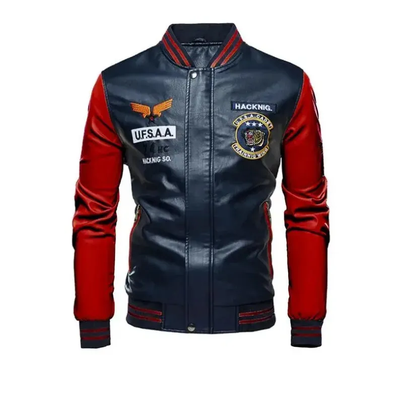 Men Moto Leather Jackets Slim Fit PU Leather Coats High Quality Men Jackets And Coats New Fashion Men Autumn Leather Jackets 4XL
